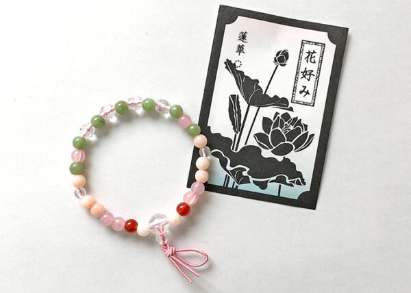 「花好み・蓮華©」創作腕輪念珠型　皆様の感想を頂きました。