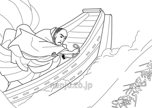 数珠の歴史（64）　日蓮の数珠3　月と月とを並べ、星と星とをつらね、波間に現れた南無妙法蓮華経