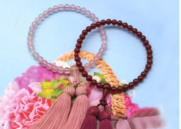 季節色の念珠（RED・PINK）